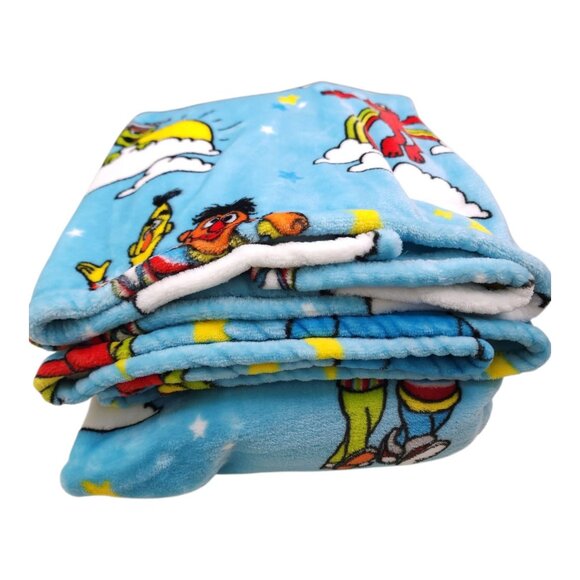 Sesame Street Decorative Throw Blanket 60" X 70" Polyester Plush Bert Ernie - Picture 4 of 9
